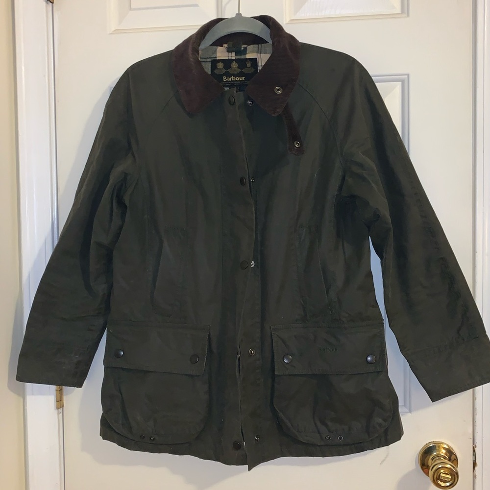 Women’s Barbour Beadnell Sage Waxed Jacket